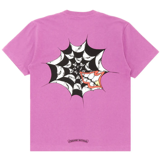 Chrome Hearts Matty Boy Spider Web T-Shirt Purple