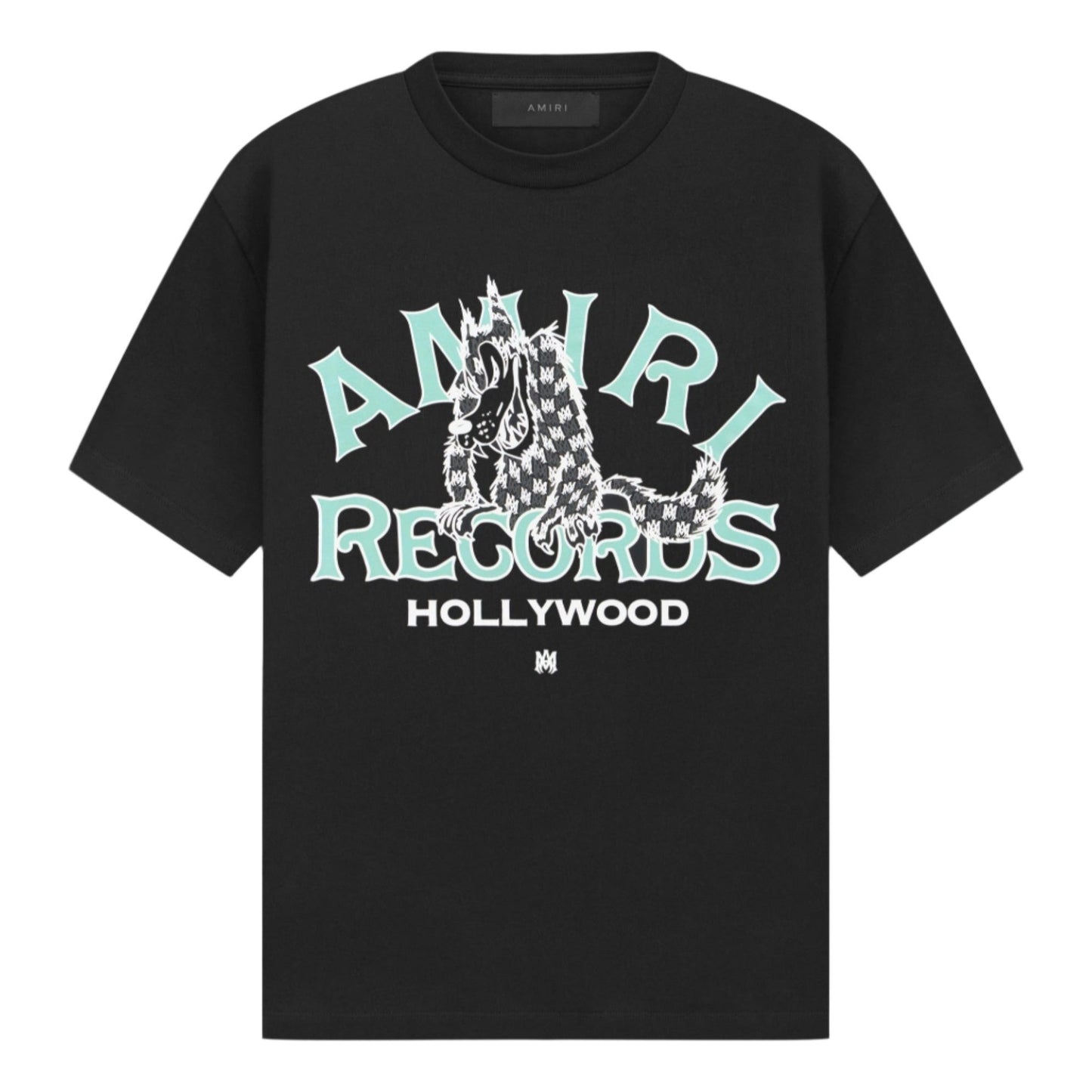 Amiri Records Wolf Tee Black