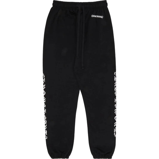 Chrome Hearts Scroll Logo Sweatpants Black