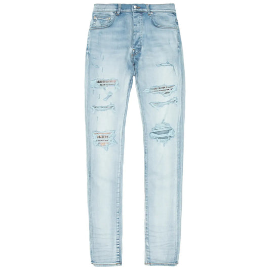 Amiri Hibiscus Artpatch Jean Light Indigo