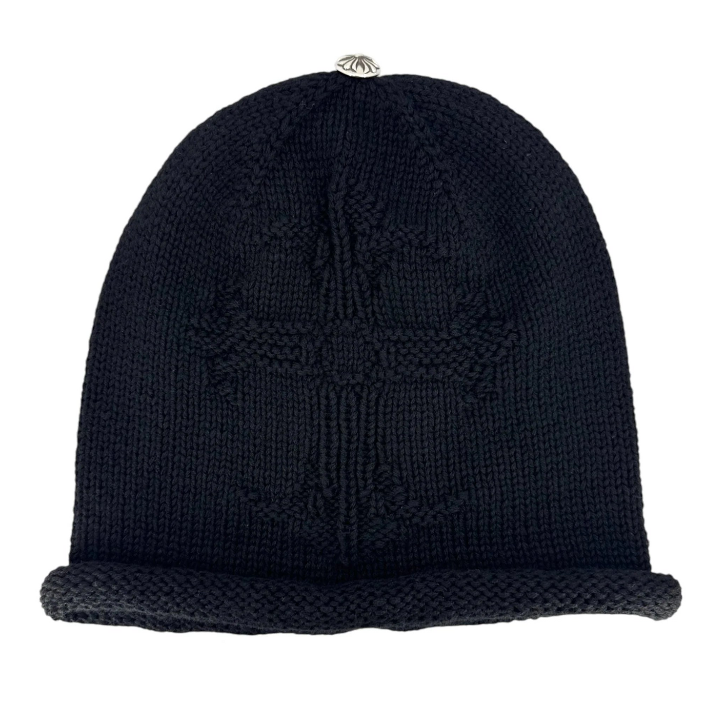 Chrome Hearts Cashmere Knit Cross Beanie Black
