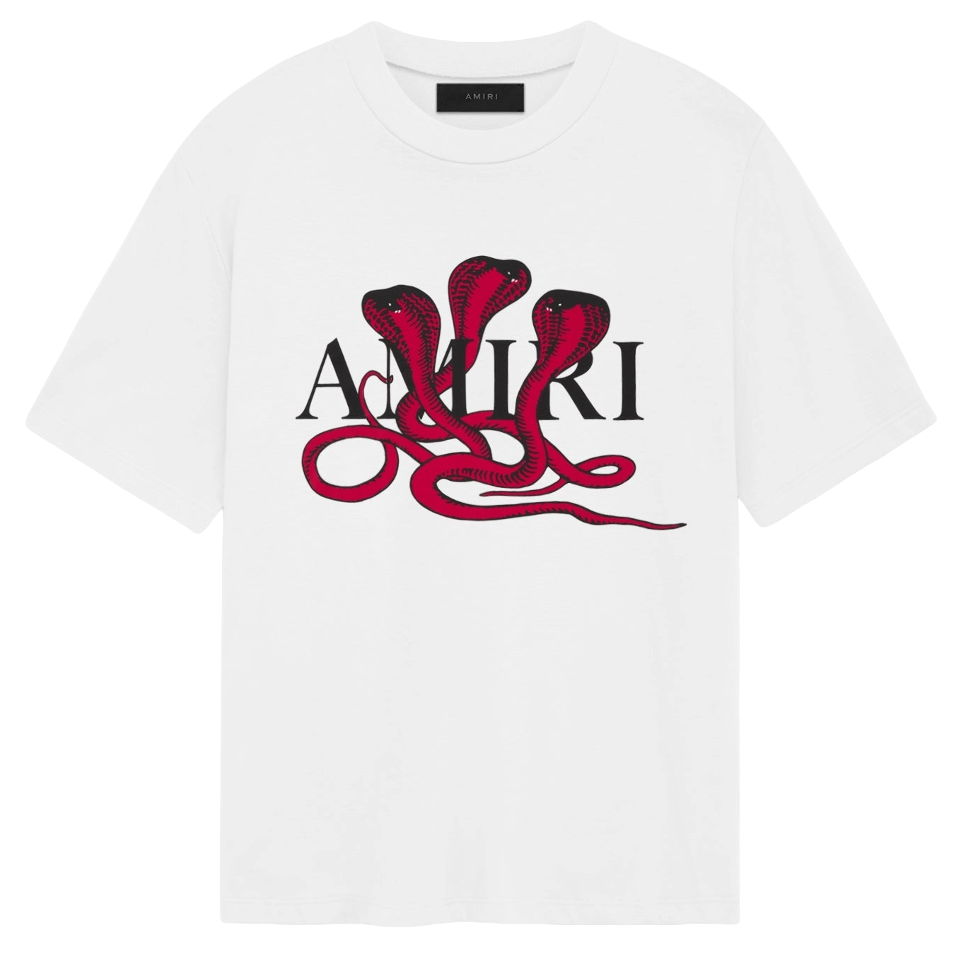 Amiri Snake Tee White/Red