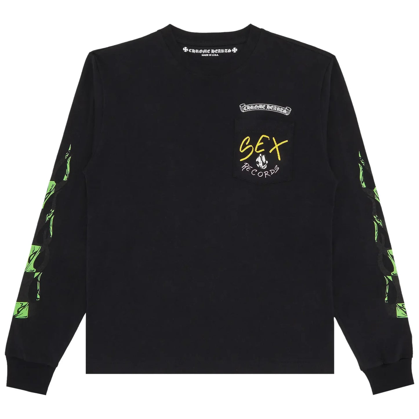 Chrome Hearts Matty Boy Sex Records Stay Fast L/S T-Shirt Black