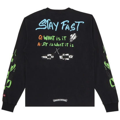 Chrome Hearts Matty Boy Sex Records Stay Fast L/S T-Shirt Black