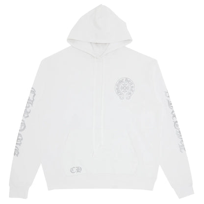 Chrome Hearts Miami Exclusive Horseshoe Hoodie White/Silver