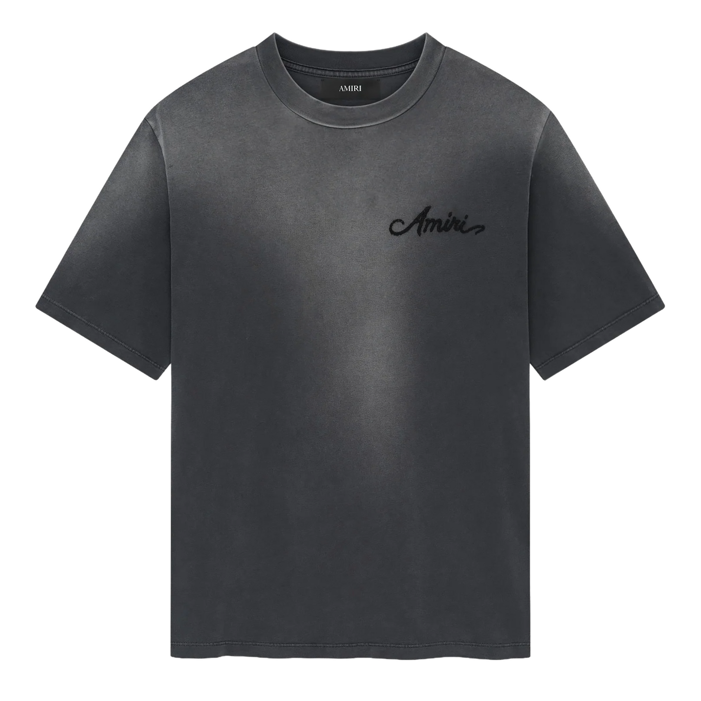 Amiri Bleached Bandana Patch Tee Black