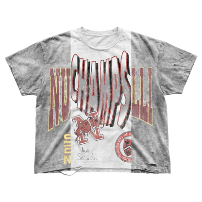 Nulli University Repair Tee Grey/White/Red