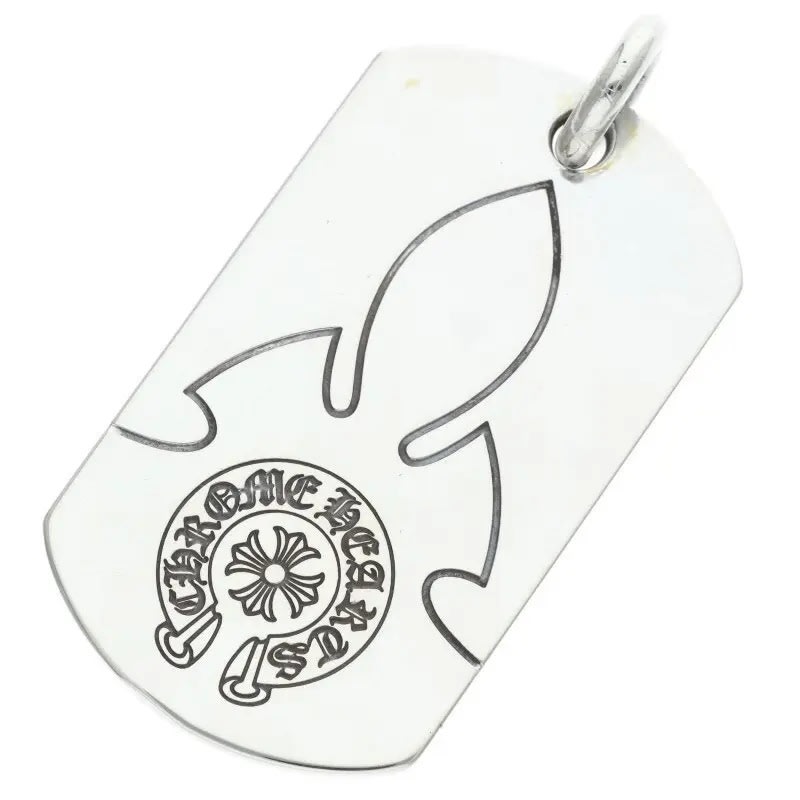 Chrome Hearts Fleur Horseshoe Dog Tag Pendant