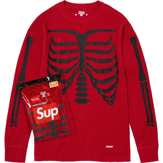 Supreme®/Hanes® Bones Thermal Crew (1 Pack) Red