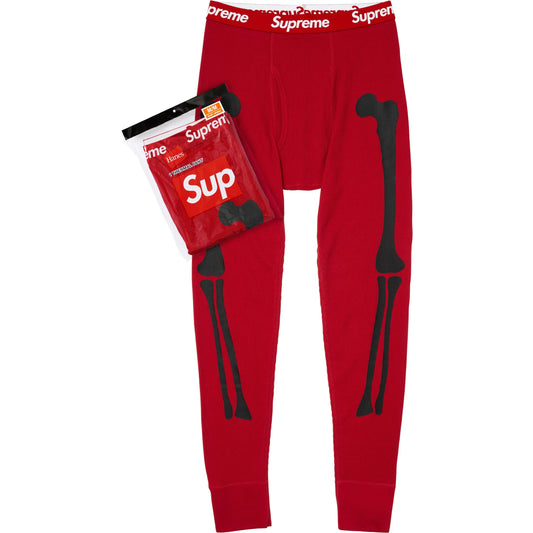Supreme®/Hanes® Bones Thermal Pant (1 Pack) Red