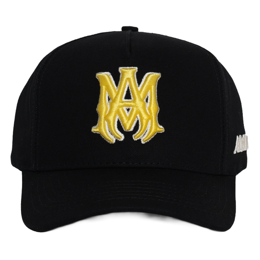Amiri MA Outline Canvas Hat Black/Yellow