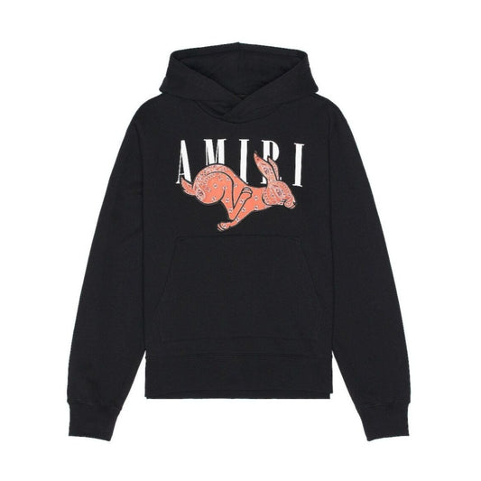 Amiri CNY Rabbit Logo Hoodie Black