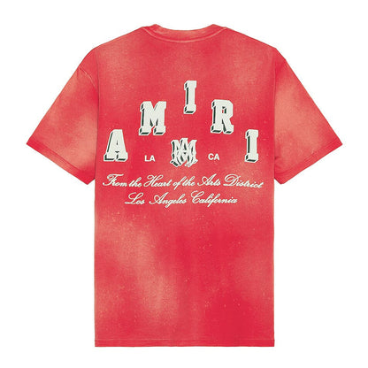 Amiri Vintage Collegiate Tee Red