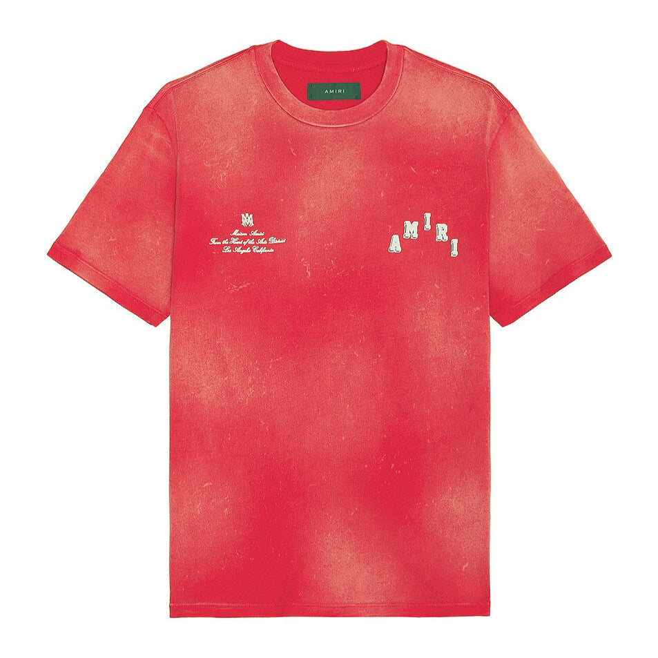 Amiri Vintage Collegiate Tee Red