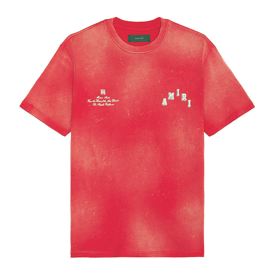 Amiri Vintage Collegiate Tee Red