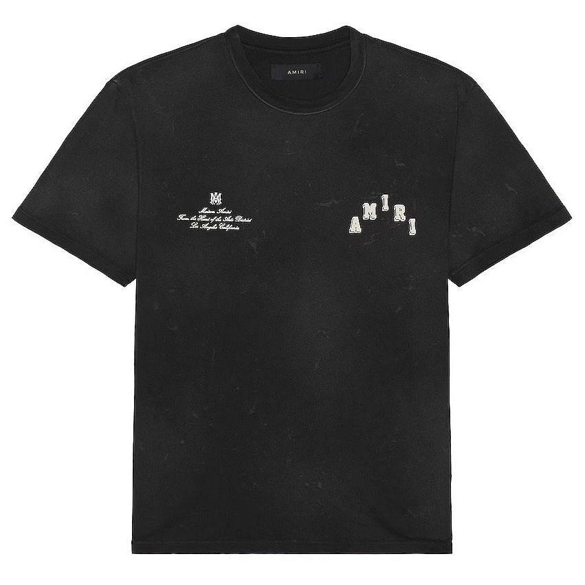 Amiri Vintage Collegiate Tee Black