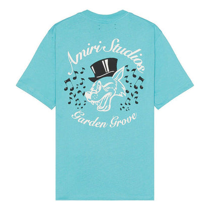 Amiri Studios Tee Aqua