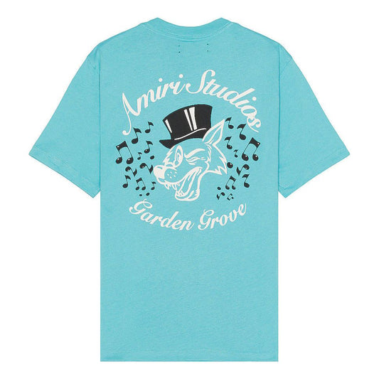 Amiri Studios Tee Aqua