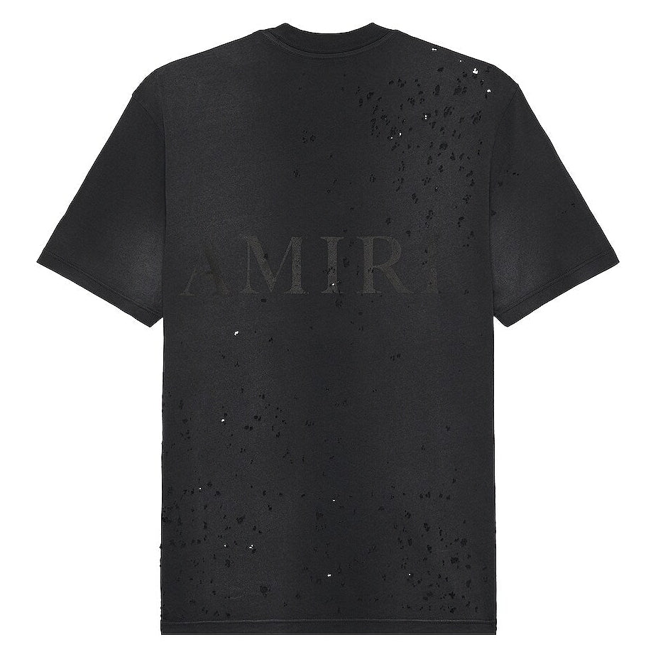 Amiri MA Logo Shotgun Tee Faded Black
