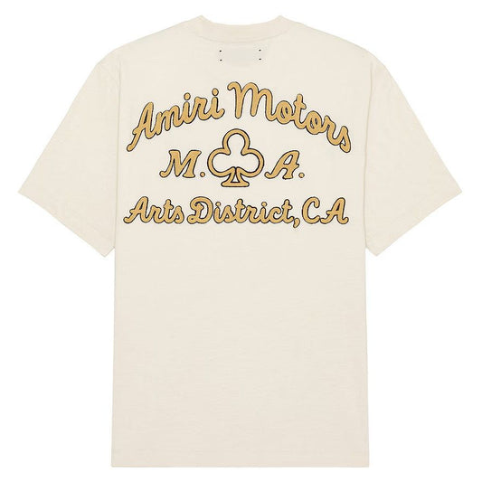 Amiri Motors Tee Alabaster