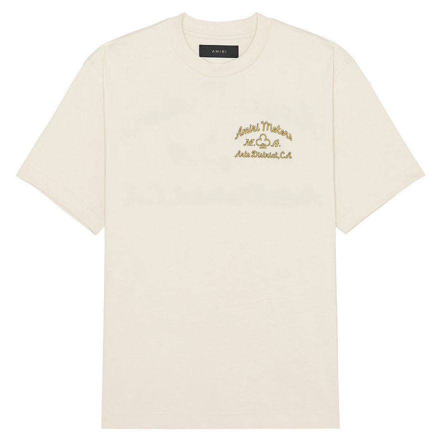 Amiri Motors Tee Alabaster