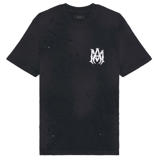 Amiri Washed MA Logo Shotgun Tee Black