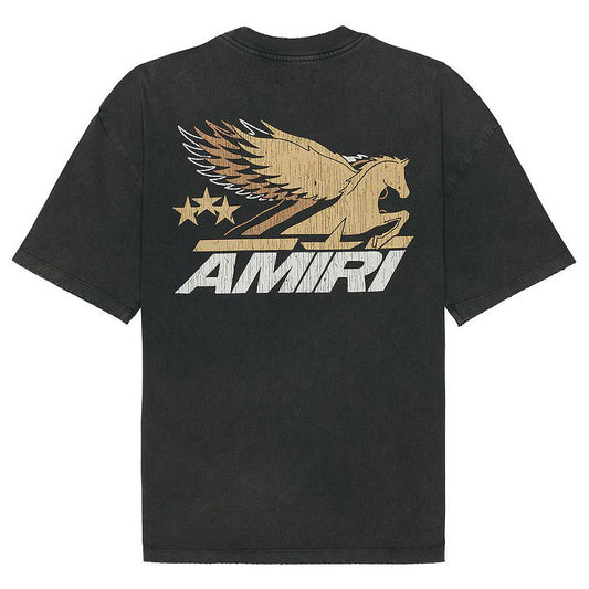 Amiri Vintage Pegasus Oversized Tee Black