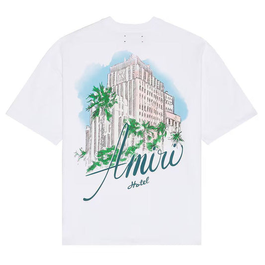 Amiri Hotel Oversized Tee White