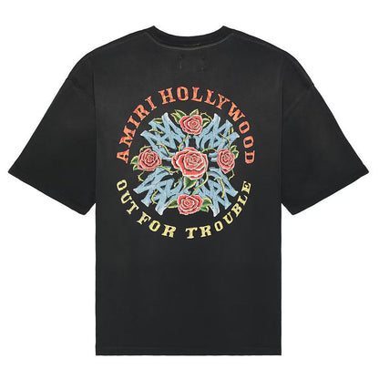 Amiri Out For Trouble Oversized Tee Black