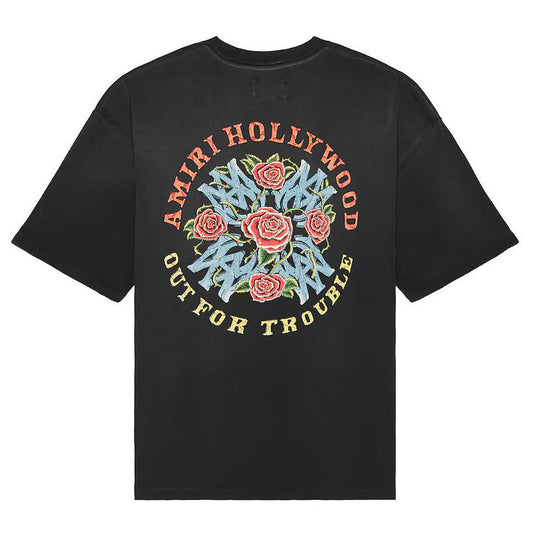 Amiri Out For Trouble Oversized Tee Black