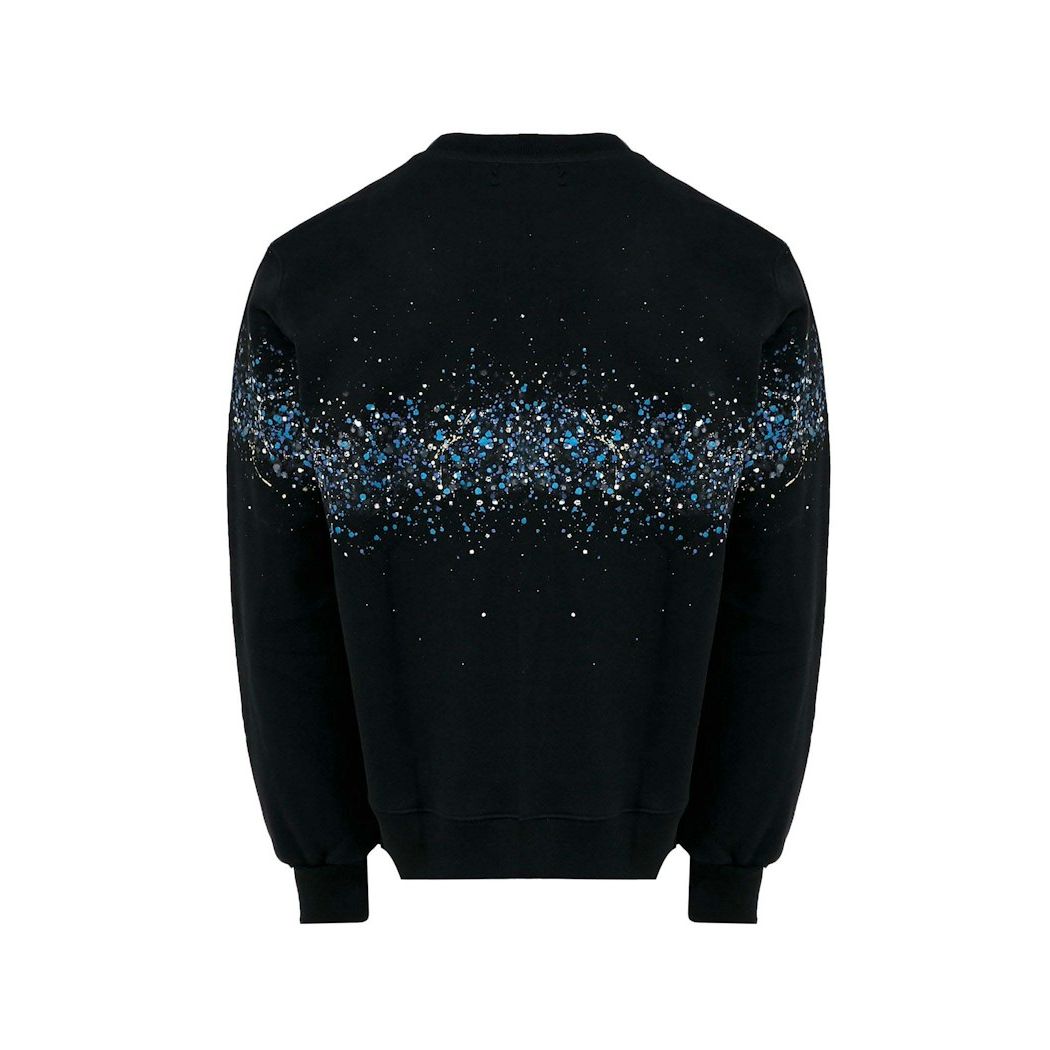 AMIRI Crystal Splash Logo Sweatshirt Black/Blue