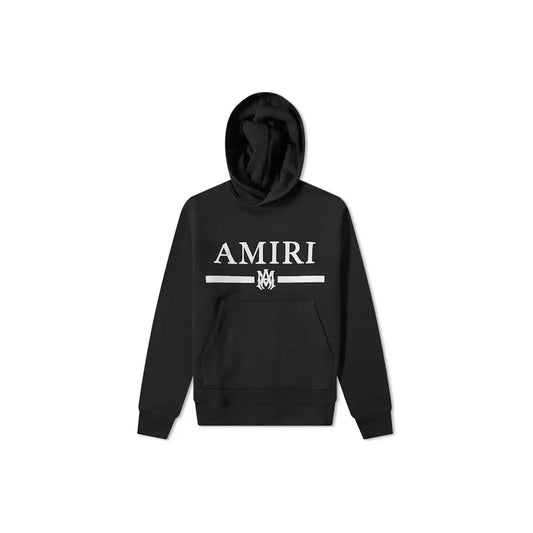 Amiri MA Bar Logo Hoodie Black/White