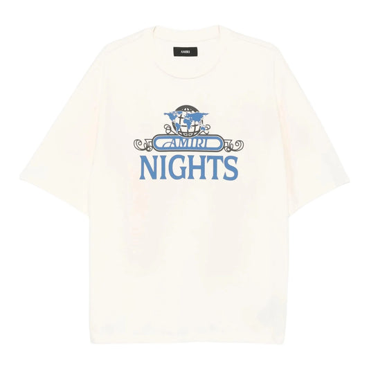 Amiri Nights Oversized Tee Ivory