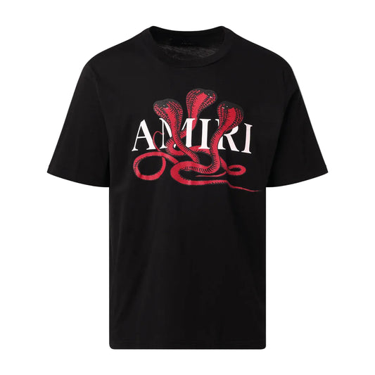 Amiri Snake Tee Black/Red