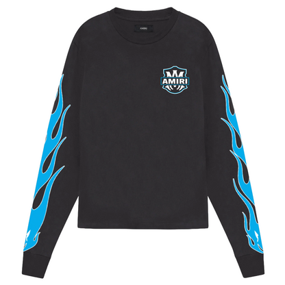 Amiri Eagle Flames L/S Tee Black