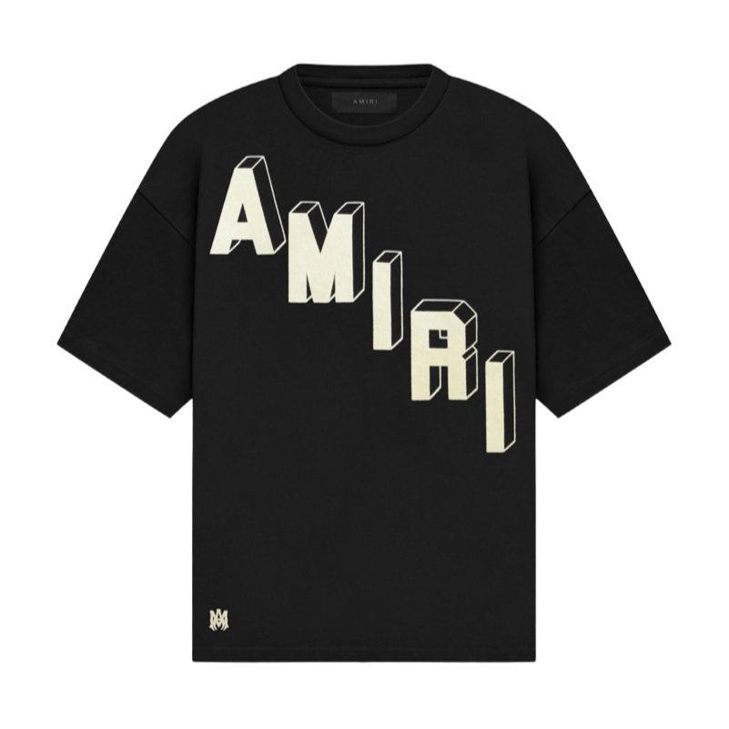 Amiri Flocked Hockey Skater Tee Black