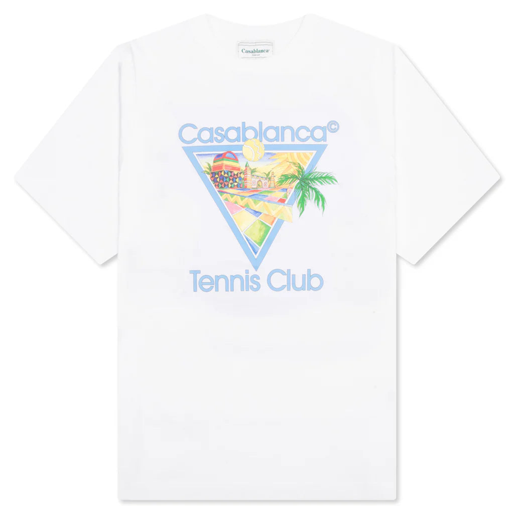 Casablanca Afro Cubism Tennis Club T-Shirt White