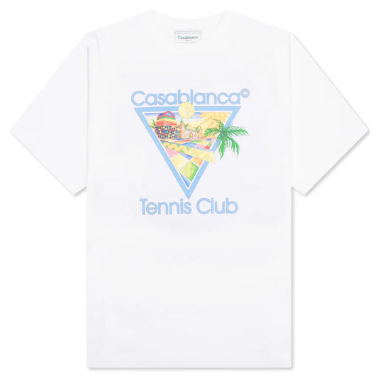 Casablanca Afro Cubism Tennis Club T-Shirt White