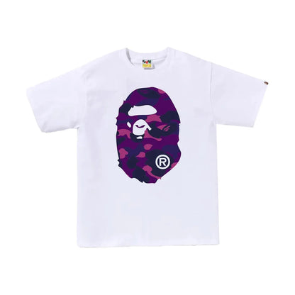 BAPE Color Camo Big Ape Head Tee White/Purple