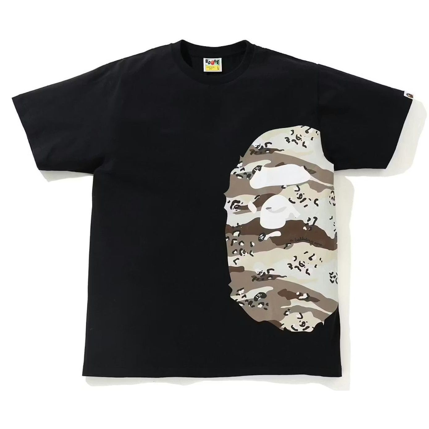 BAPE Desert Camo Side Big Ape Head Tee Black/Beige