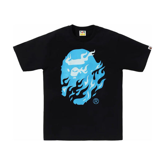 BAPE Flame Ape Head Tee Black/Blue