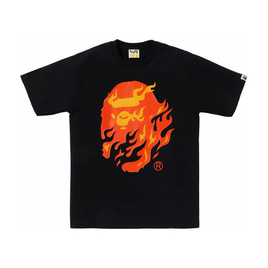 BAPE Flame Ape Head Tee Black/Red