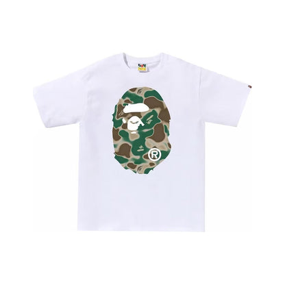 BAPE Liquid Camo Big Ape Head Tee White