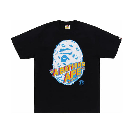 BAPE Moon Ape Head Tee Black