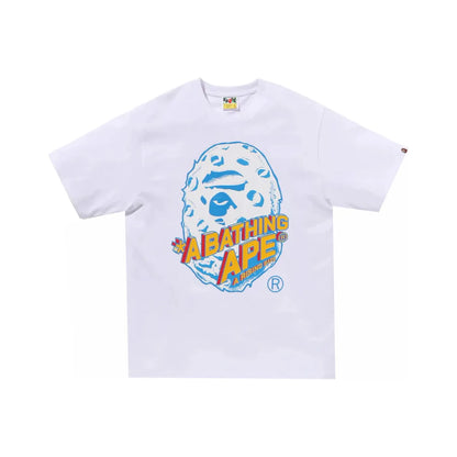 BAPE Moon Ape Head Tee White