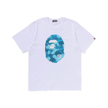 BAPE Radiation Camo Big Ape Head Tee White