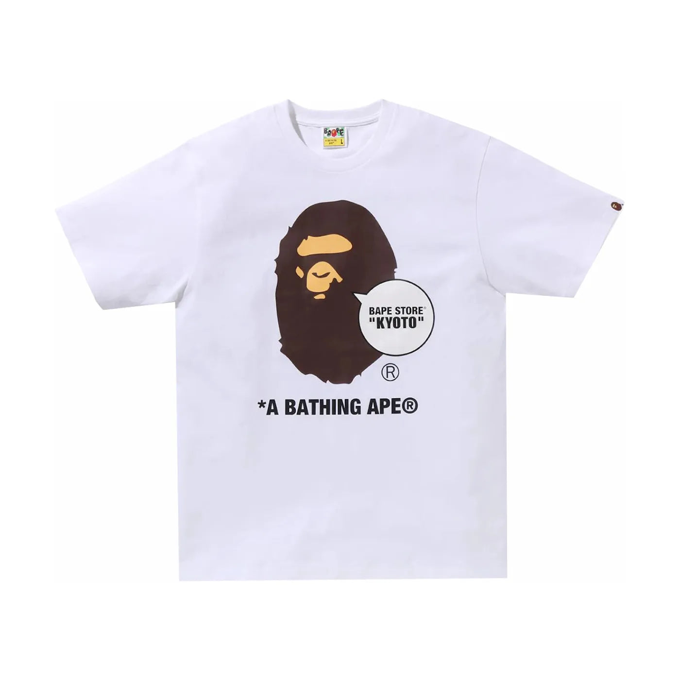 BAPE Store Kyoto Ape Head Tee White