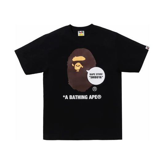 BAPE Store Shibuya Ape Head Tee Black