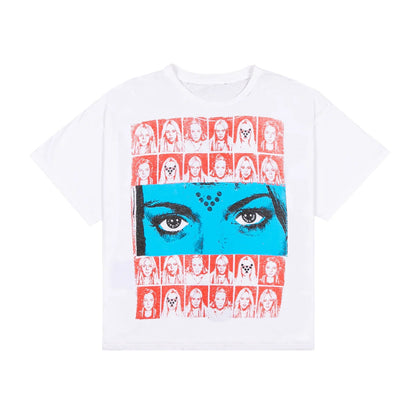 Vital Lindsey Distressed Tee White
