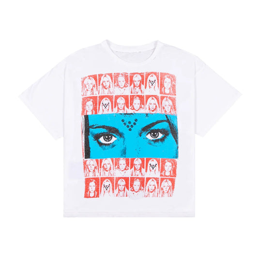 Vital Lindsey Distressed Tee White